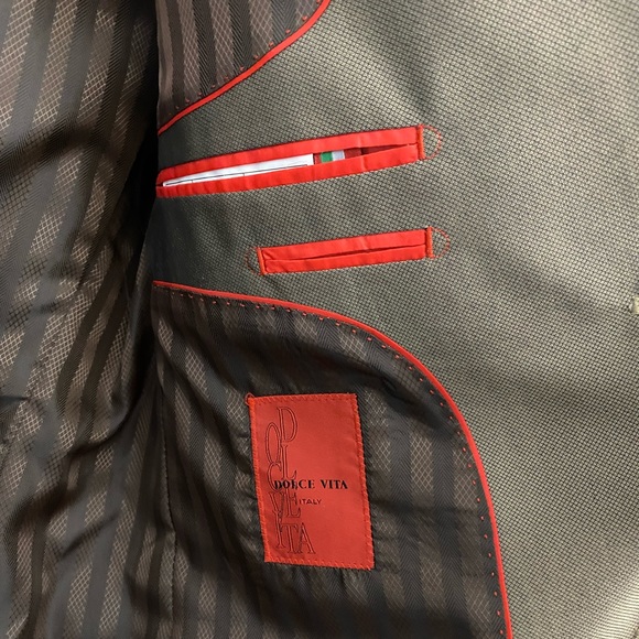 Men’s Dolce Vita Made in Italy Suit Jacket Blazer Sport Coat Size 40R - Picture 10 of 11